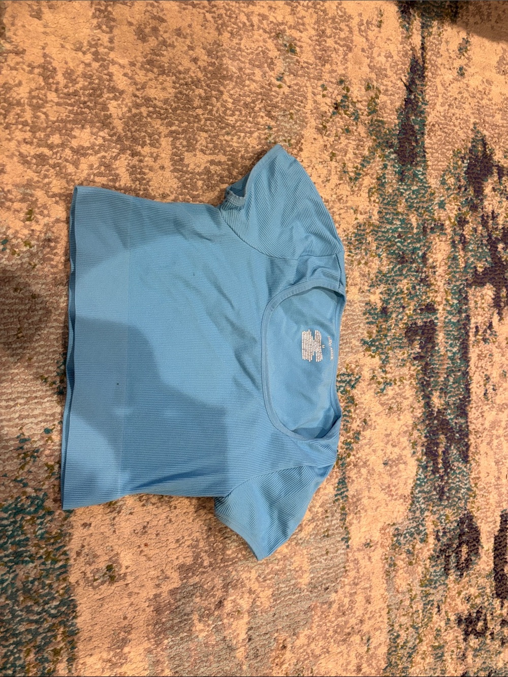 Target Wild Fable Blue Ribbed Scoop Neck Tank